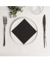 SERVILLETA NEGRA 2 CAPAS 25x25cm PUNTA PUNTA (3.150 Und Caja
