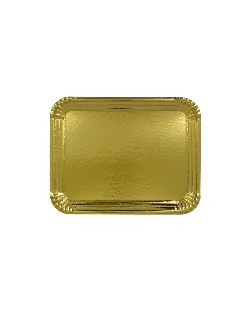 BANDEJA CARTÓN ORO 40x50 cm (100 Und Paquete)