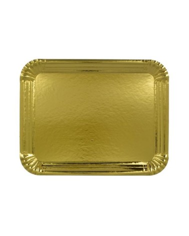 BANDEJA CARTÓN ORO 40x50 cm (100 Und Paquete)