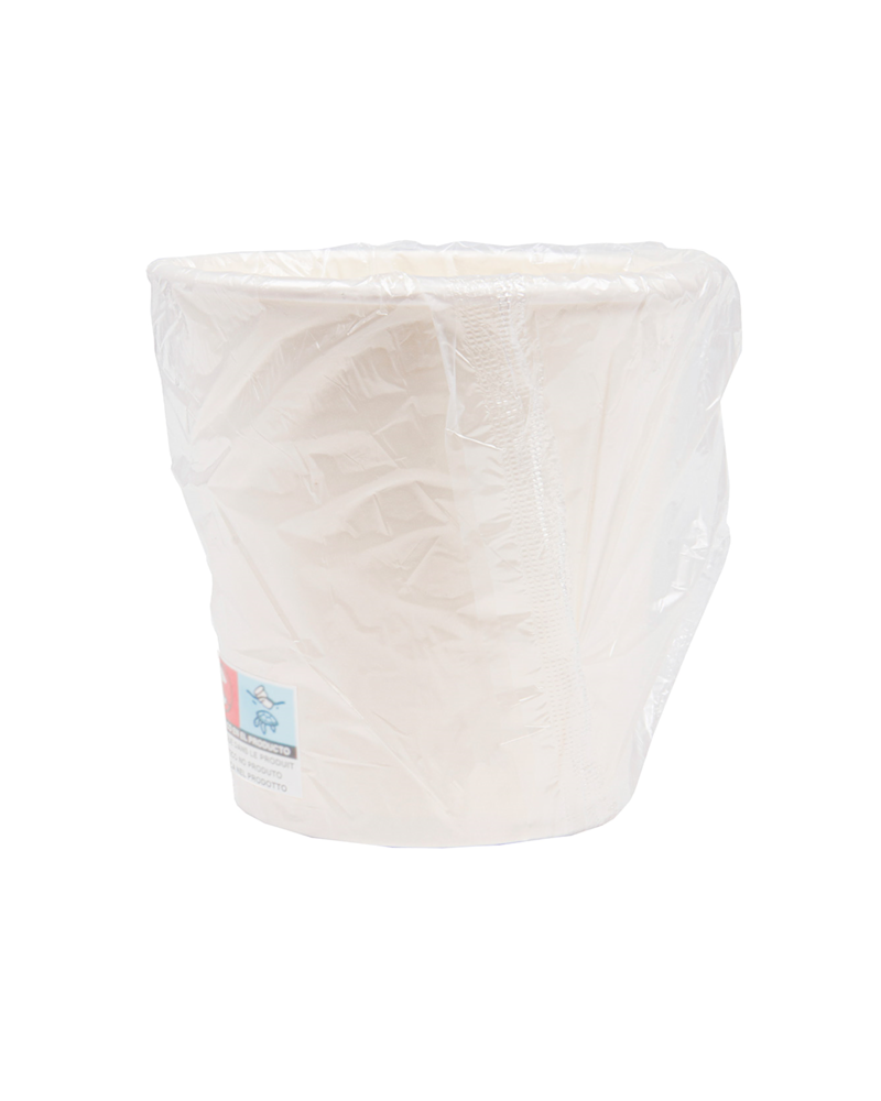 VASOS ENFUNDADOS 240 ML 280 Ø8 5,6 x 9,2 Cm BLANCO CARTONCILLO