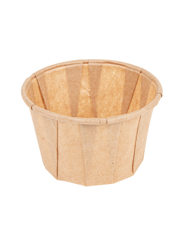 TARRINAS PAPEL PLISADO 60 ML 80 G/M2 Ø5,8x3,6 CM NATURAL