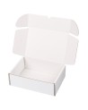 CAJA CARTÓN MICROCANAL BLANCA INTERIOR Y EXTERIOR AUTOMONTABLE