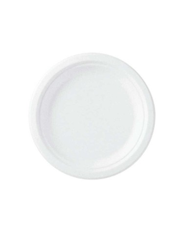 PLATO LLANO DE CAÑA DE AZUCAR DE 22 CM GRANDE (500 UD./CAJA)