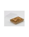 TAPA RPET PARA BANDEJA CARTÓN ECO PARA SUSHI 180x130x30 mm (600