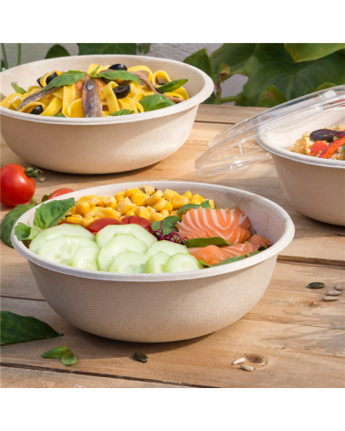 ENSALADERAS 'BIONIC' 750 ML Ø 17x6,1 CM NATURAL BAGAZO (500