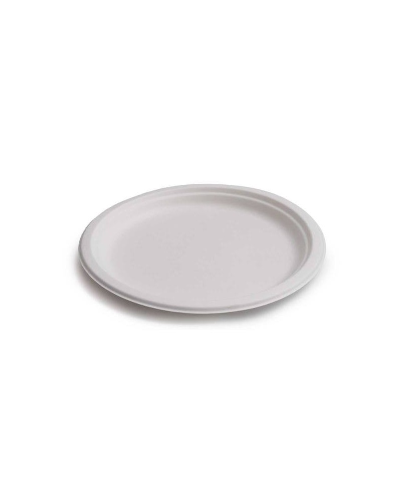 PLATO CAÑA DE AZUCAR 22 cm BLANCO (800 Und Caja)