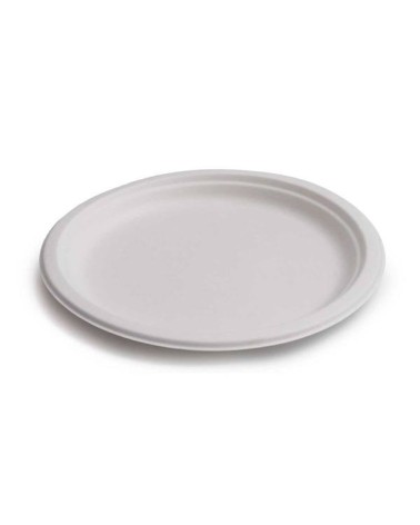 PLATO CAÑA DE AZUCAR 22 cm BLANCO (800 Und Caja)