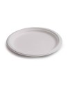 PLATO CAÑA DE AZUCAR 22 cm BLANCO (800 Und Caja)