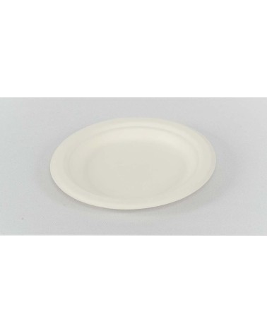 PLATO CAÑA DE AZUCAR 15 cm BLANCO (800 Und Caja)