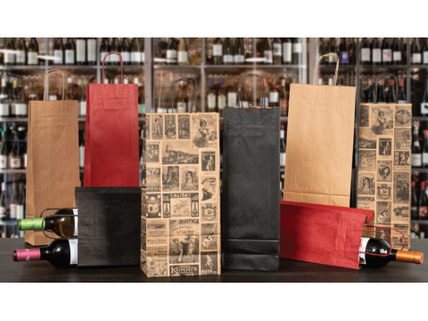 Bolsas botellas y sobres regalos